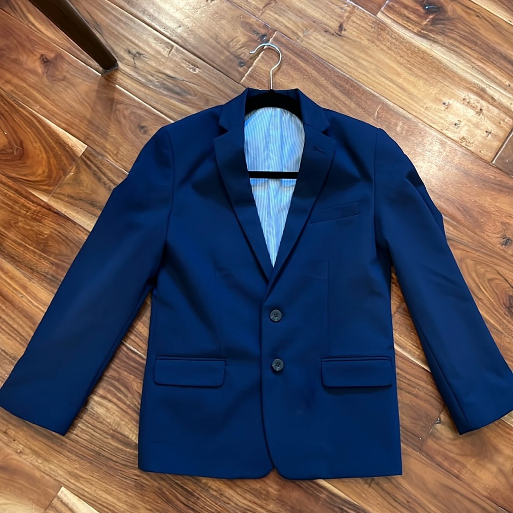 Boys Navy Blue Izod Blazer Suit Jacket Size 12
